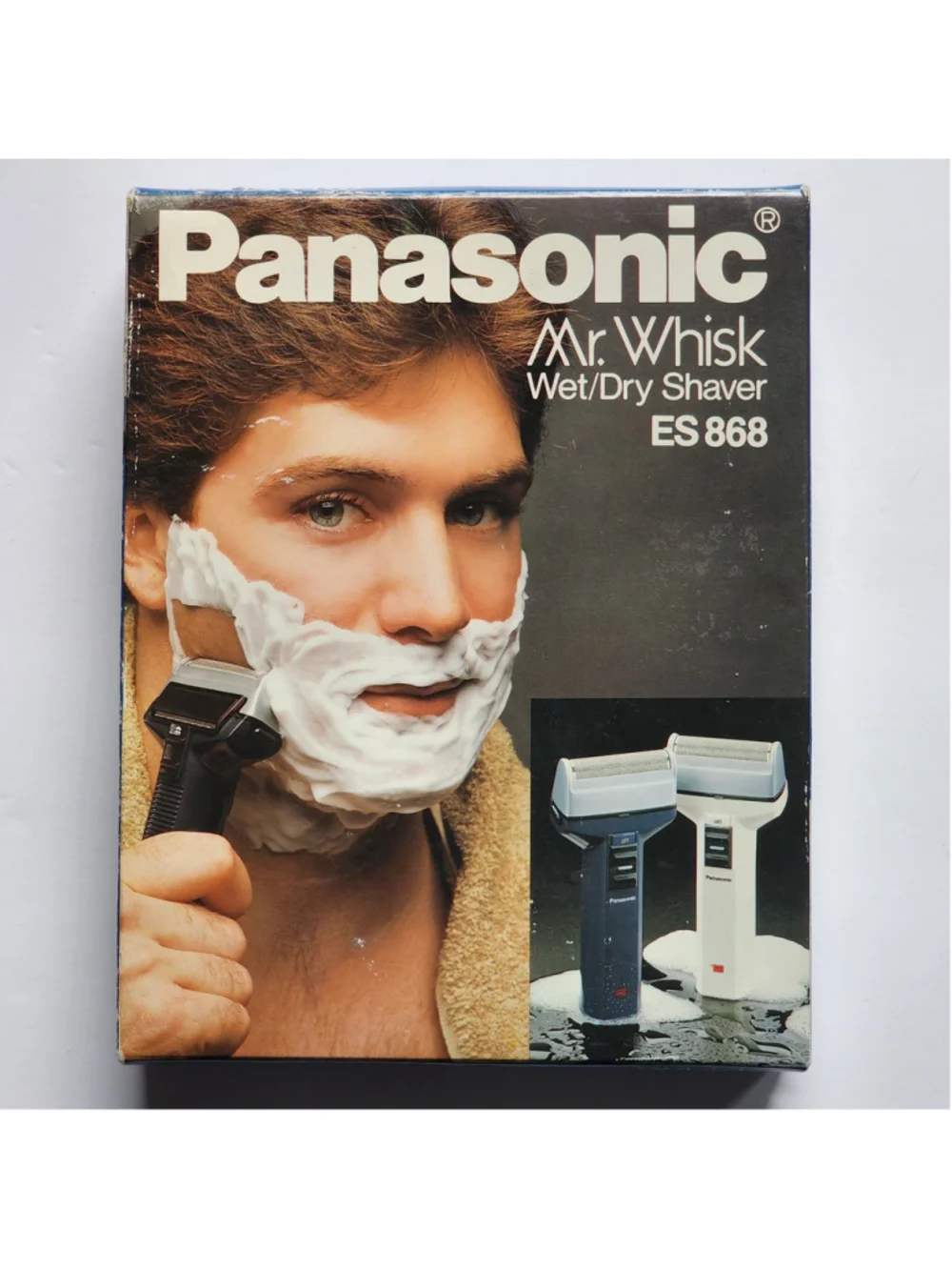Vintage Panasonic Mr. Whisk Wet/Dry Shaver ES868 Complete Set Tested Works w/Box